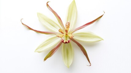 Elegant White Orchid Flower with Delicate Petals and Unique Design