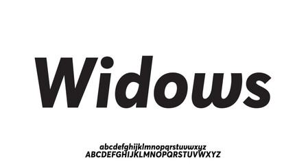 Abstract minimal modern alphabet fonts. Typography technology vector illustration
