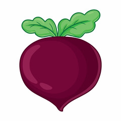 Beetroot icon. Cartoon of beetroot vector icon for web design