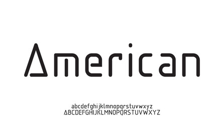 Minimal font creative modern alphabet. Typography with dot regular and number. minimalist style fonts set. vector illustration
