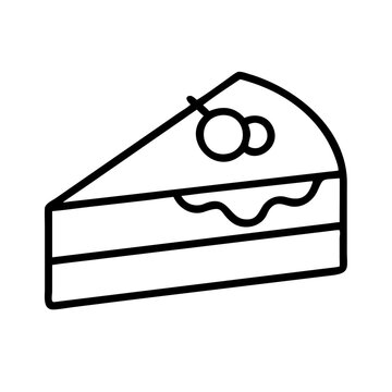 recommend clip art: cheesecake slice icon, cheesecake slice line art - simple line art of cheesecake slice, perfect for cheesecake slice logos and icons and themed design 
