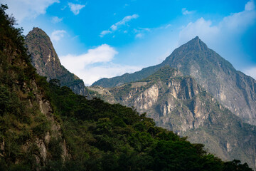 Iconic Machu Picchu ruins with Andean mountains in the background in Peru