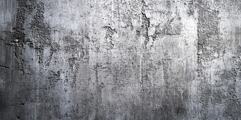 Obraz premium Textured gray concrete wall background with subtle variations in tone and rough surfaces creating an industrial aesthetic for design projects.