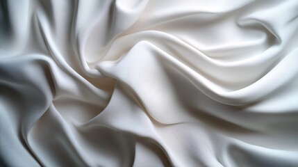 Obraz premium Elegant Draped White Fabric Texture: A Luxurious and Smooth Surface