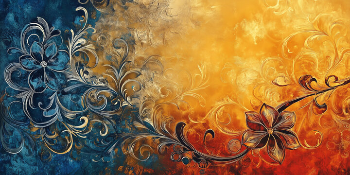 Vibrant traditional Malaysian batik