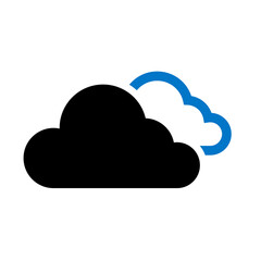 Cloud sign on transparent background