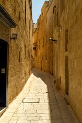 Obraz premium Medieval street in Mdina, Malta