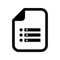 Database Document Icon on transparent background 