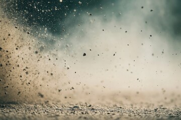 Obraz premium Textured dust particles and grainy overlays for vintage photography effects and grunge aesthetics in creative projects