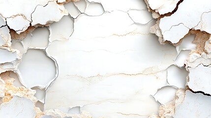 White Cracked Texture Background  Abstract Grunge Design