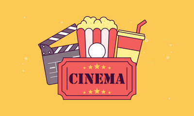 Film movie cinema theater poster vector 