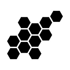 Honeycomb glyph icon