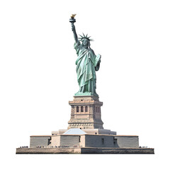 Obraz premium Estatua de la Libertad en Nueva York, EEUU, aislado en fondo transparente. PNG