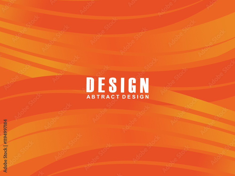 Fototapete abstract modern orange gradient wave background overlapping text space. modern concept. vector illus