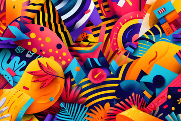 Vibrant and Exciting Kickoff Event Flyer with Colorful Design and Key Event Details