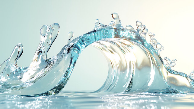 Clear water, waves, clean 01