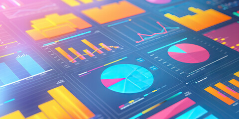 Digital Display of Multiple Charts and Graphs