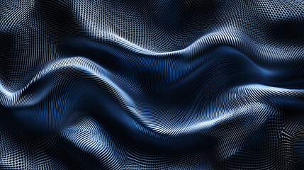 Naklejka premium A futuristic platinum blue design with digital texture patterns and neon highlights, creating a modern and dynamic aesthetic.