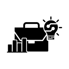 Business Intelligence – Light Bulb and Graph Representing Data-Driven Business Decisions