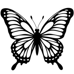 Butterfly silhouette illustration 