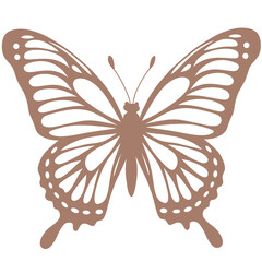 Butterfly silhouette illustration 