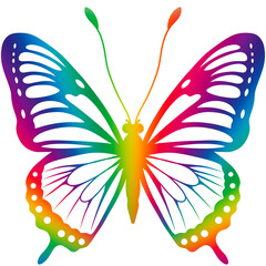 Butterfly silhouette illustration 