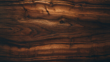 Naklejka premium Wooden texture with natural grain and dark brown surface