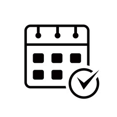 Event schedule icon on transparent background 