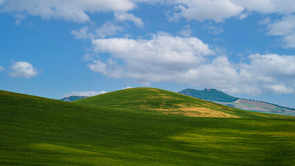 Matera province: spring countryside landscape 