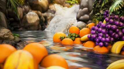 Freshly Harvested Fruits Assortment Featuring Organic and Natural Produce for Healthy Eating and Sustainable Living Inspirations