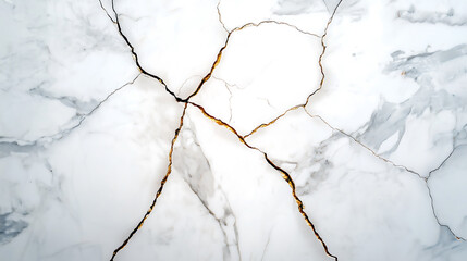 Broken wall, cracked, old