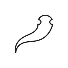 Bacteria icon Thin line vector