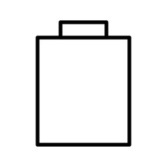 Battery icon Thin line vector