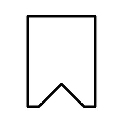 Bookmark icon Thin line vector