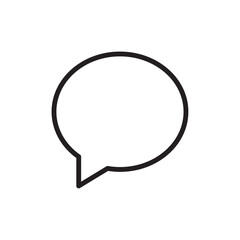 Comments icon Thin line vector