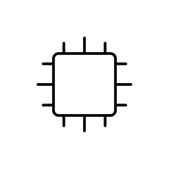 Computer science icon Thin line vector
