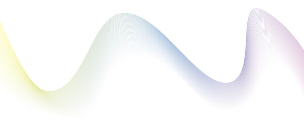 Wavy business curve lines on transparent background, Undulate Grey Wave Swirl, frequency sound wave, twisted curve lines with blend effect. Technology, data science, geometric border.