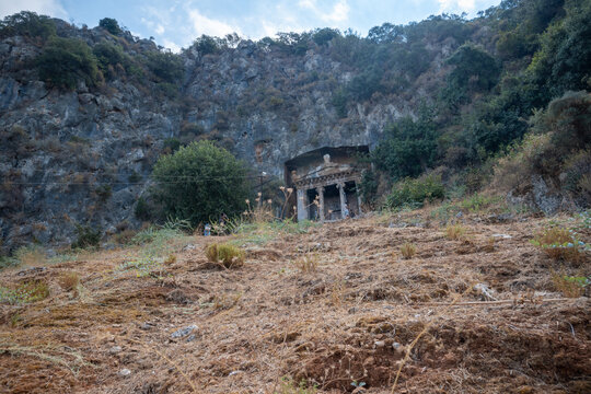 Telmessos king tomb in fethiye turkey