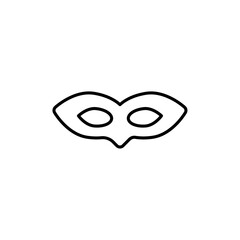 Eye mask icon Thin line vector