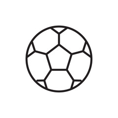 Fototapeta premium Football icon Thin line vector