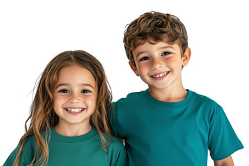 portrait of two children