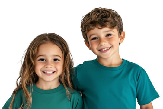 portrait of two children