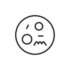 Microorganism icon Thin line vector