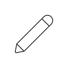 Pencil icon Thin line vector