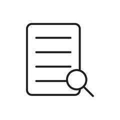 Research icon Thin line vector