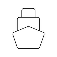 Ship icon Thin line vector
