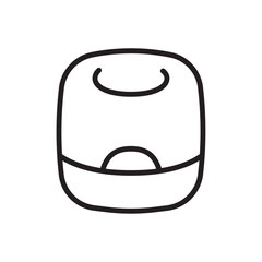 Smart speaker icon Thin line vector