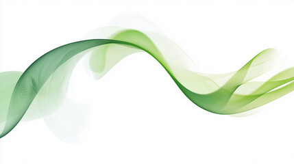 Abstract Green Wave Design, Digital Art, Modern Wallpaper