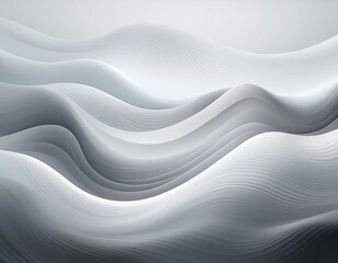 Obraz premium smooth gradient of light gray and white with layered waves