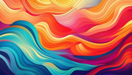 Obraz premium seamless gradient flat color pattern ideal for graphic design projects enhancing cards banners posters and brochures